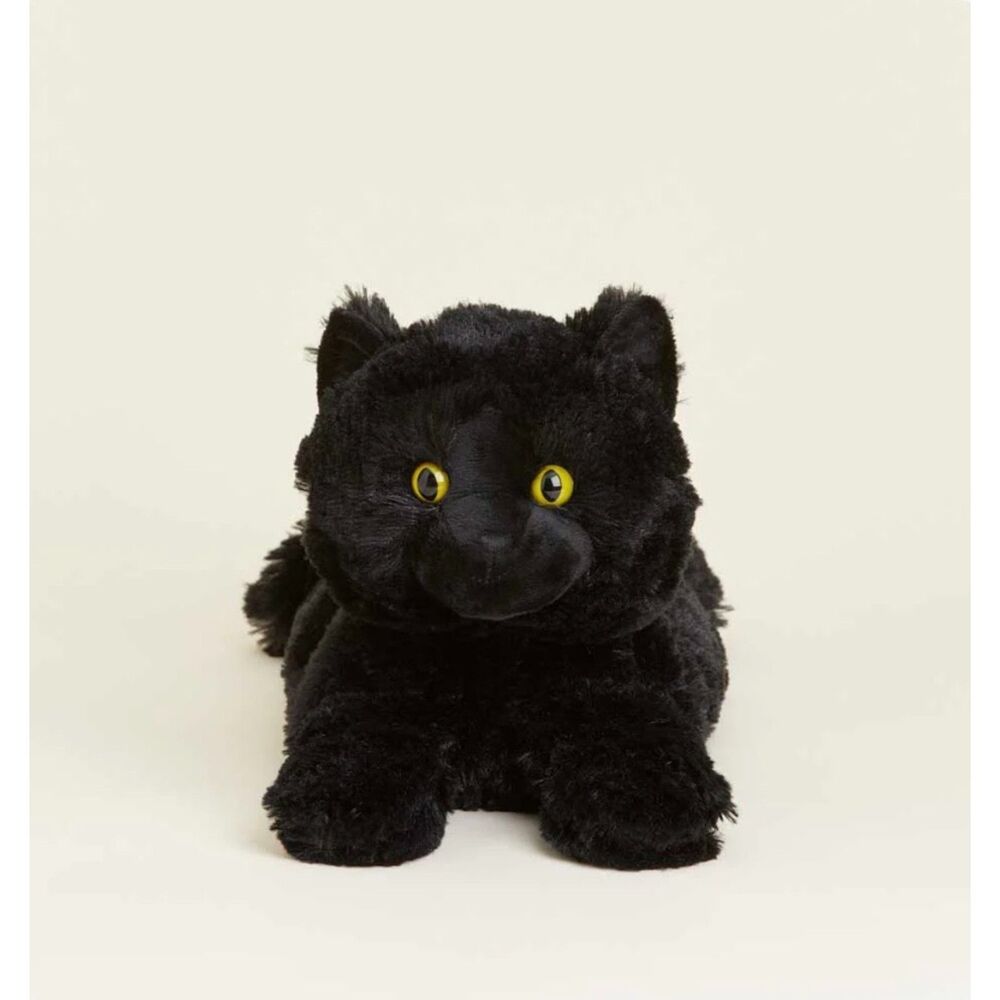 Warmies‎ Black Cat Plush Microwavable Heating Pad Goth Cozy Gift